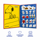Cargar imagen en el visor de la galería, Agenda Escolar Snoopy 2026-2027 de 14.5 x 20.5 cm – Rojo y Azul